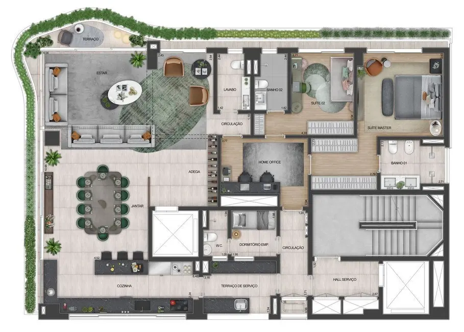 Foto 5 de Loft / Flat com 3 quartos à venda, 201m2 em Saúde, São Paulo - SP