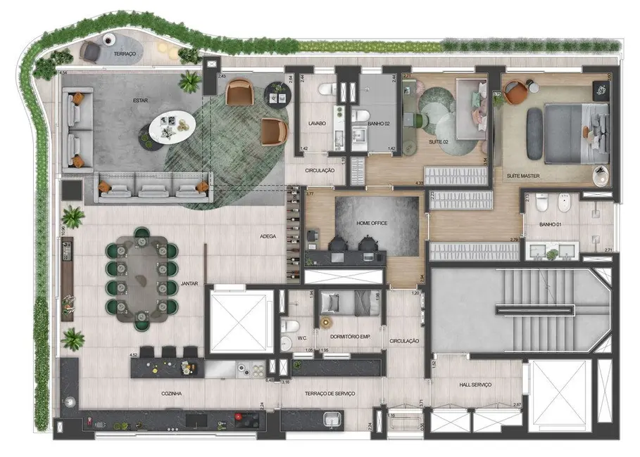 Foto 1 de Loft / Flat com 3 quartos à venda, 201m2 em Jardim Paulista, São Paulo - SP