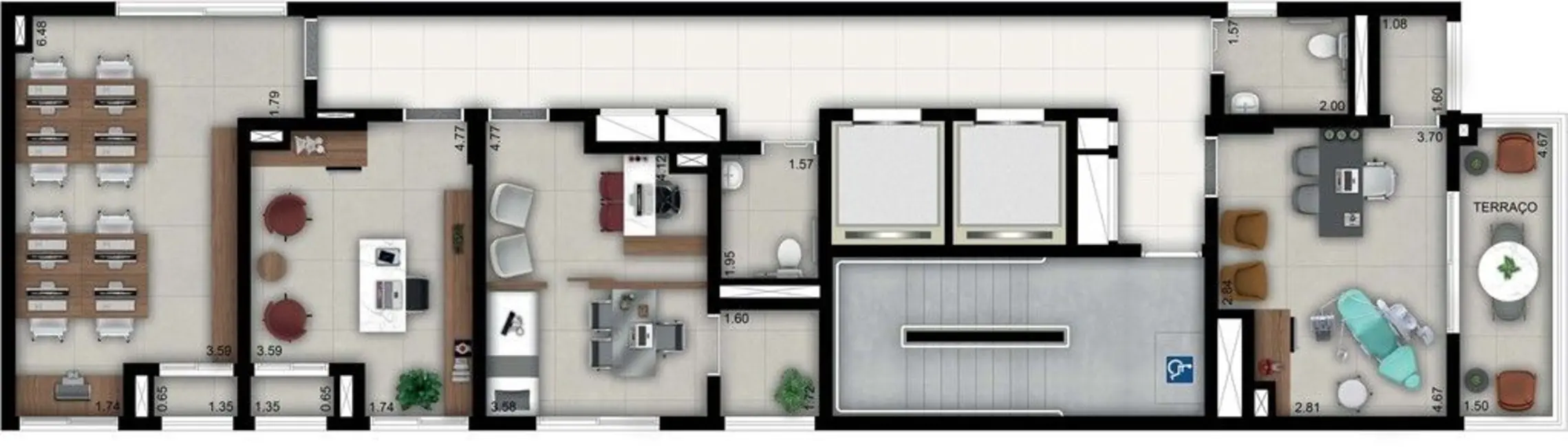Foto 3 de Sala Comercial à venda, 22m2 em Brooklin Paulista, São Paulo - SP