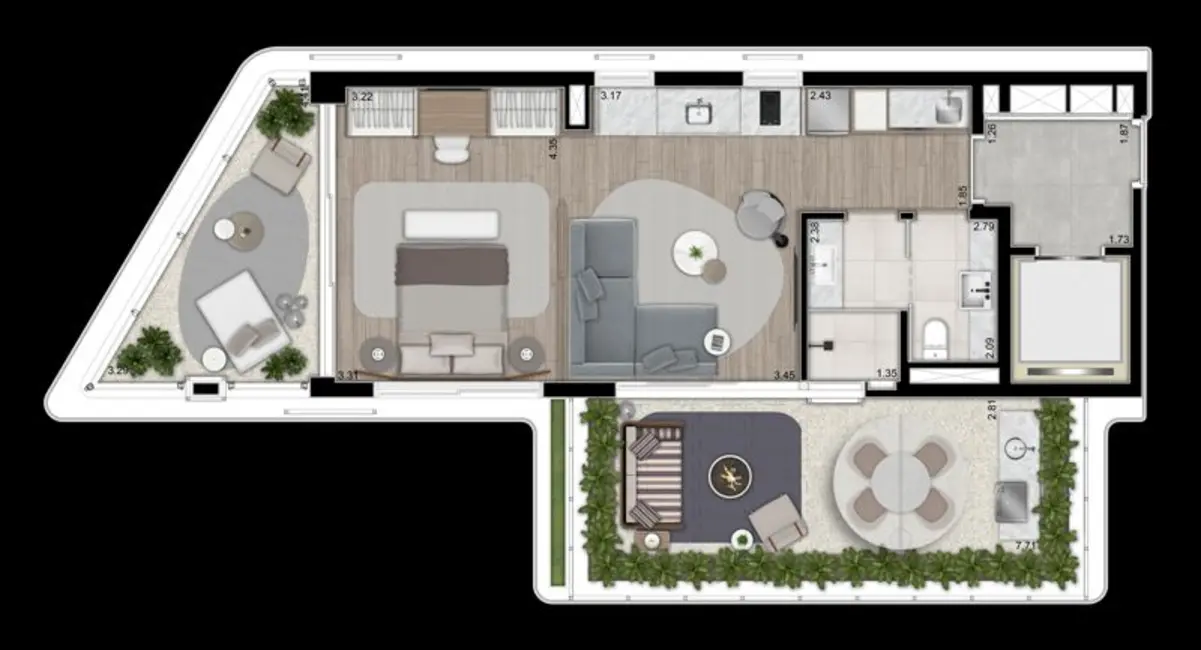 Cobertura com 1 quarto à venda, 116m2 em Alto de Pinheiros, São Paulo - SP - imagem 8 Foto 8 de Cobertura com 1 quarto à venda, 116m2 em Alto de Pinheiros, São Paulo - SP