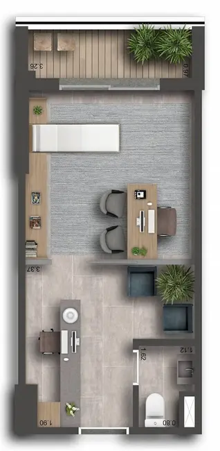 Foto 2 de Sala Comercial à venda, 45m2 em Paraíso, São Paulo - SP