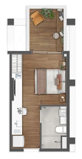 Foto 2 de Kitnet com 1 quarto à venda, 30m2 em Pinheiros, São Paulo - SP