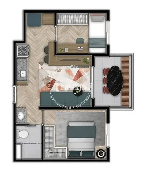 Foto 8 de Apartamento com 2 quartos à venda, 39m2 em Tatuapé, São Paulo - SP