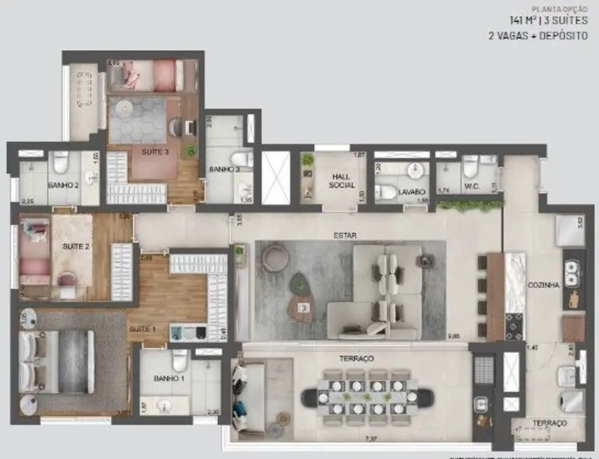 Foto 2 de Apartamento com 4 quartos à venda, 169m2 em Vila Clementino, São Paulo - SP