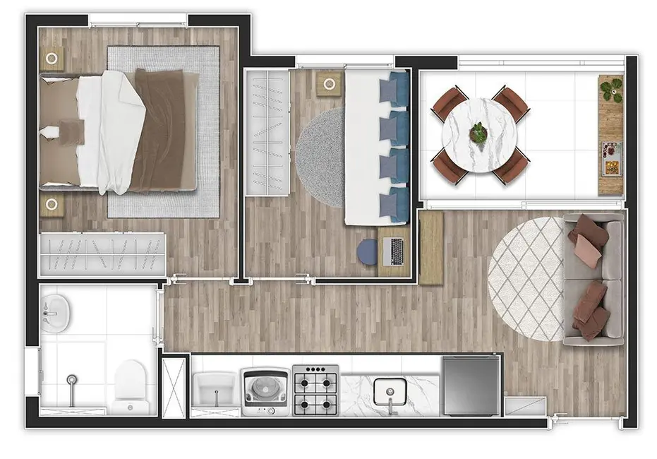 Foto 1 de Apartamento com 2 quartos à venda, 45m2 em Freguesia do Ó, São Paulo - SP