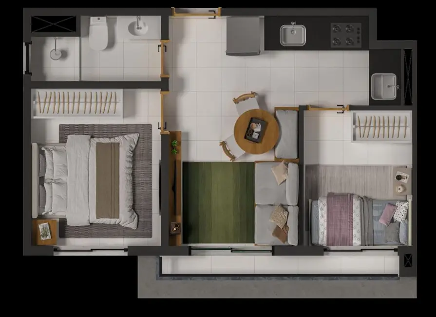 Foto 1 de Apartamento com 2 quartos à venda, 34m2 em Vila Monte Alegre, São Paulo - SP