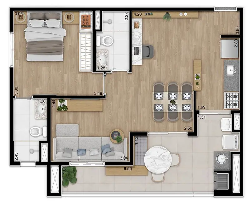 Foto 2 de Apartamento com 2 quartos à venda, 62m2 em Lapa, São Paulo - SP