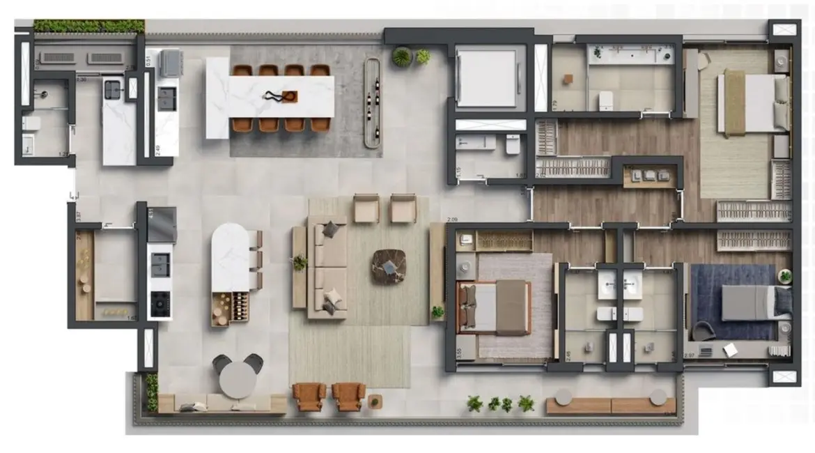 Foto 5 de Apartamento com 3 quartos à venda, 198m2 em Ibirapuera, São Paulo - SP