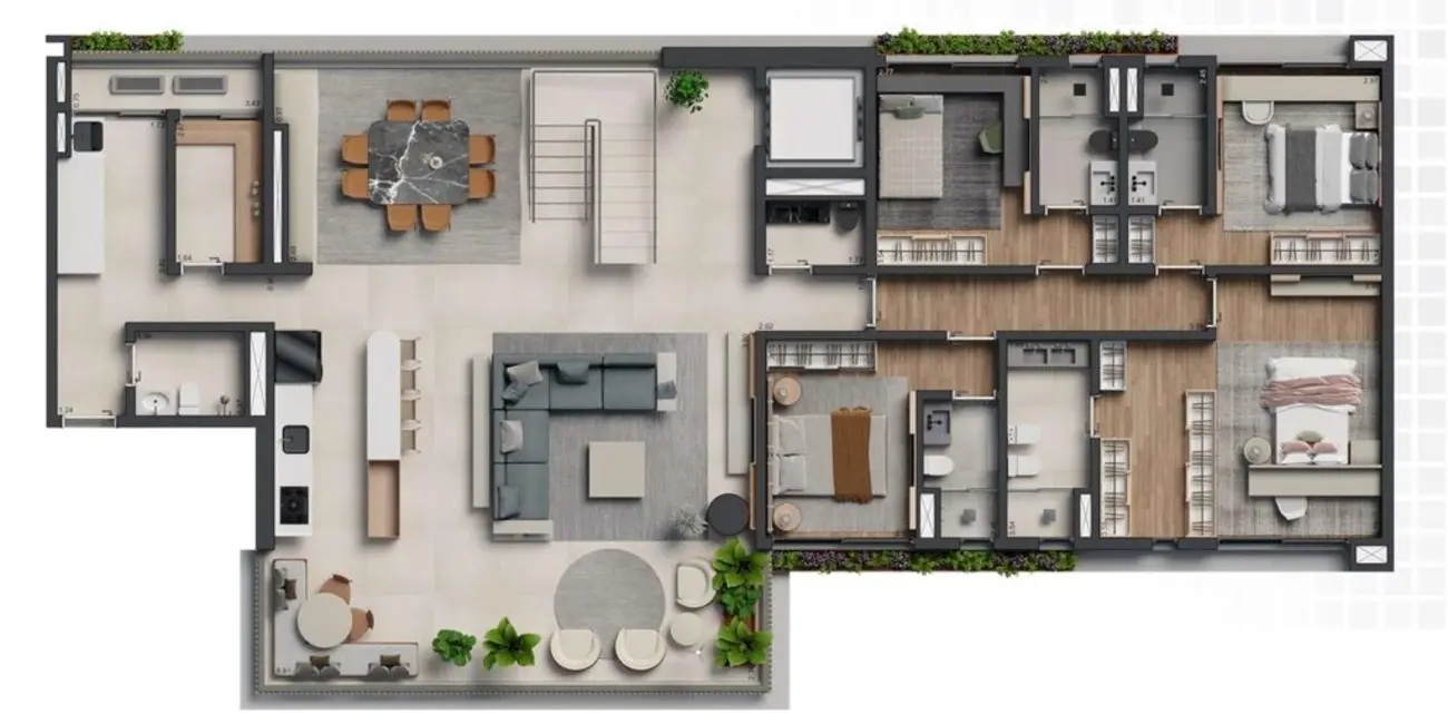 Foto 4 de Apartamento com 3 quartos à venda, 198m2 em Ibirapuera, São Paulo - SP