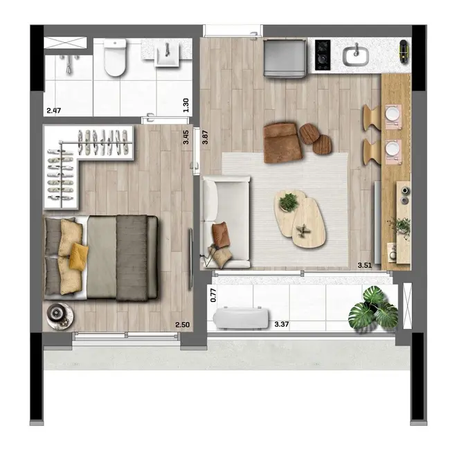 Foto 5 de Apartamento com 1 quarto à venda, 32m2 em Indianópolis, São Paulo - SP