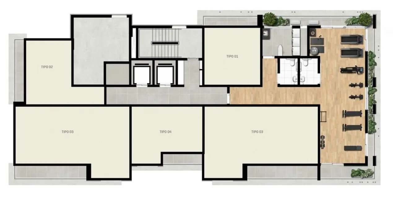 Foto 1 de Apartamento com 1 quarto à venda, 32m2 em Indianópolis, São Paulo - SP