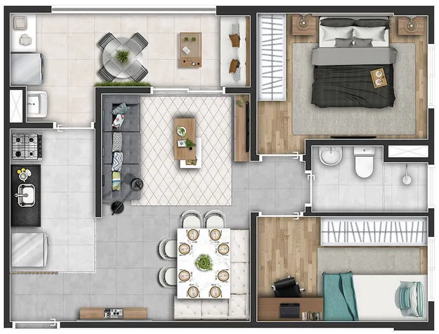 Foto 4 de Apartamento com 1 quarto à venda, 42m2 em São Paulo - SP