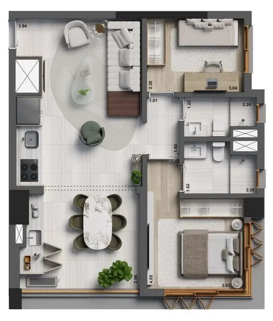 Foto 5 de Apartamento com 2 quartos à venda, 70m2 em Jardim Paulista, São Paulo - SP