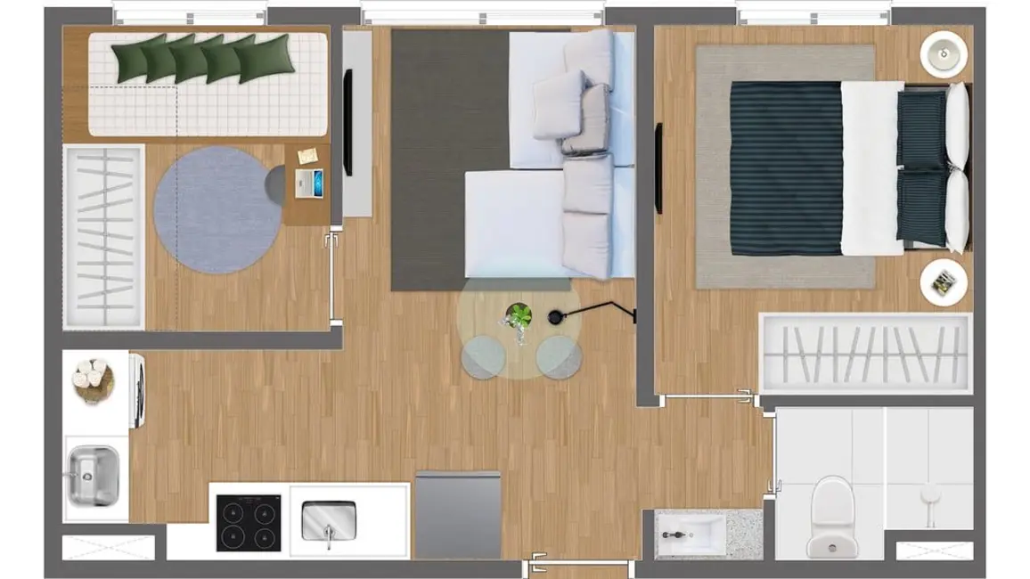Foto 8 de Apartamento com 2 quartos à venda, 32m2 em Jardim Lajeado, São Paulo - SP