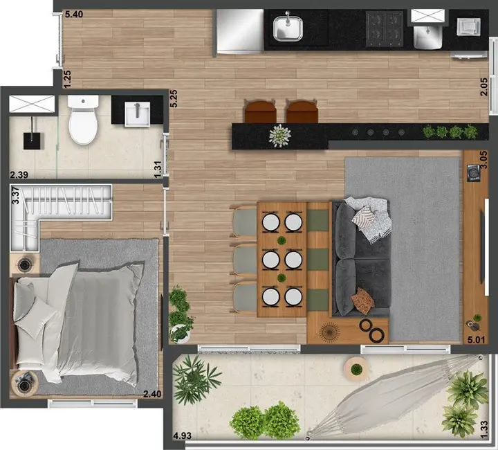 Apartamento com 2 quartos à venda, 39m2 em Perdizes, São Paulo - SP - imagem 2 Foto 2 de Apartamento com 2 quartos à venda, 39m2 em Perdizes, São Paulo - SP