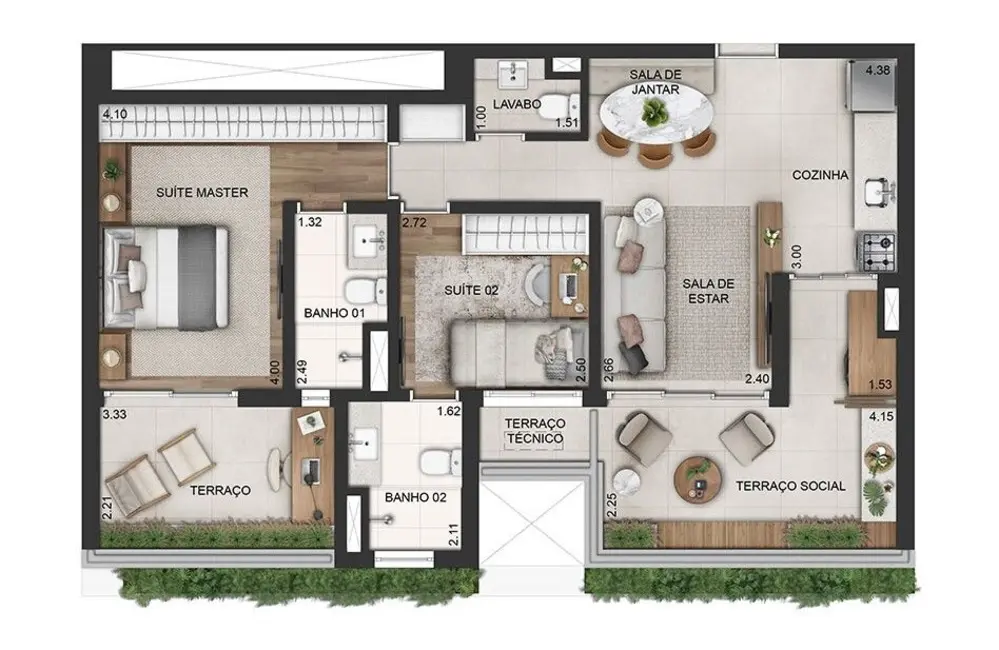 Apartamento com 2 quartos à venda, 80m2 em Moema, São Paulo - SP - imagem 4 Foto 4 de Apartamento com 2 quartos à venda, 80m2 em Moema, São Paulo - SP