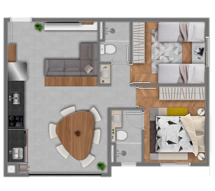 Foto 1 de Apartamento com 3 quartos à venda, 60m2 em Vila Centenário, São Paulo - SP