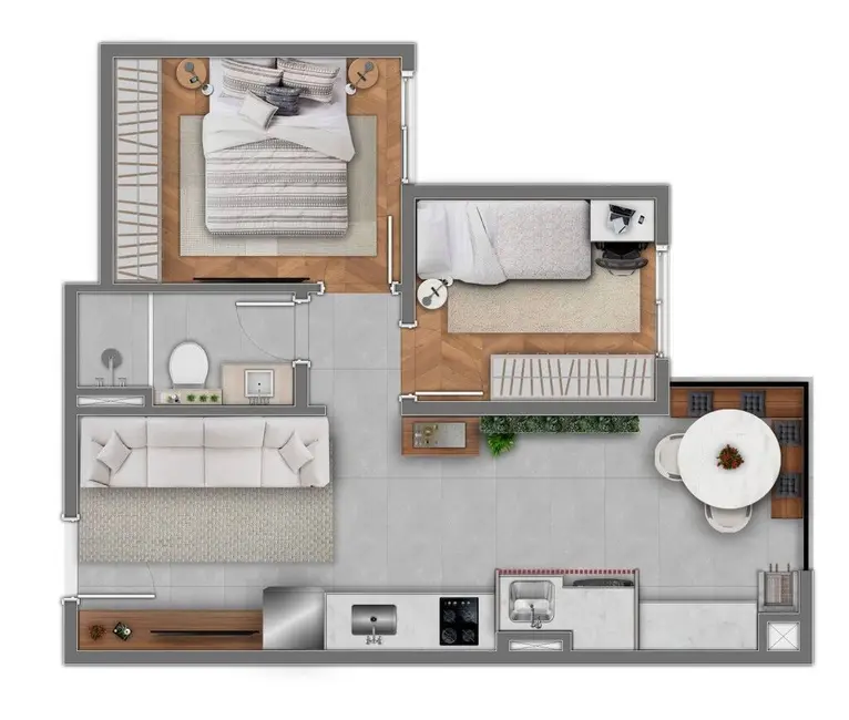 Foto 4 de Apartamento com 3 quartos à venda, 60m2 em Vila Centenário, São Paulo - SP