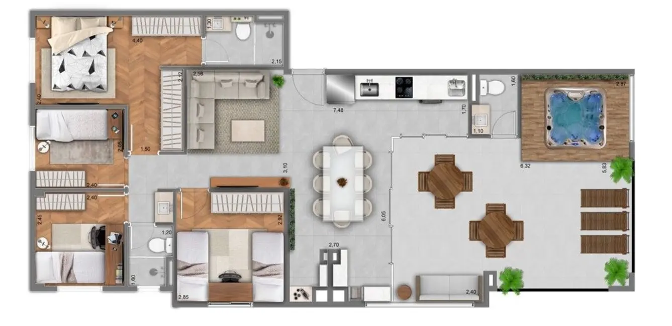 Foto 2 de Apartamento com 3 quartos à venda, 60m2 em Vila Centenário, São Paulo - SP