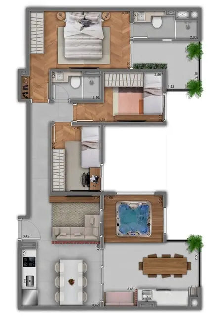 Foto 5 de Apartamento com 3 quartos à venda, 60m2 em Vila Centenário, São Paulo - SP
