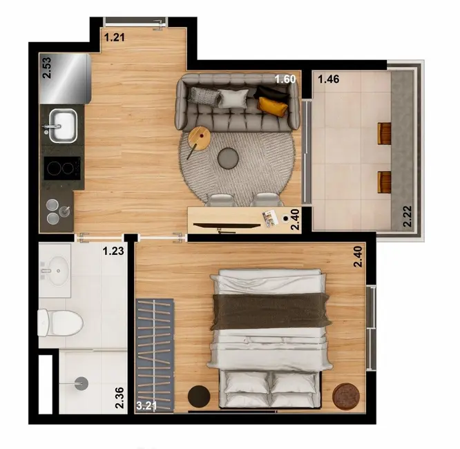 Foto 1 de Kitnet com 1 quarto à venda, 20m2 em Vila Clementino, São Paulo - SP