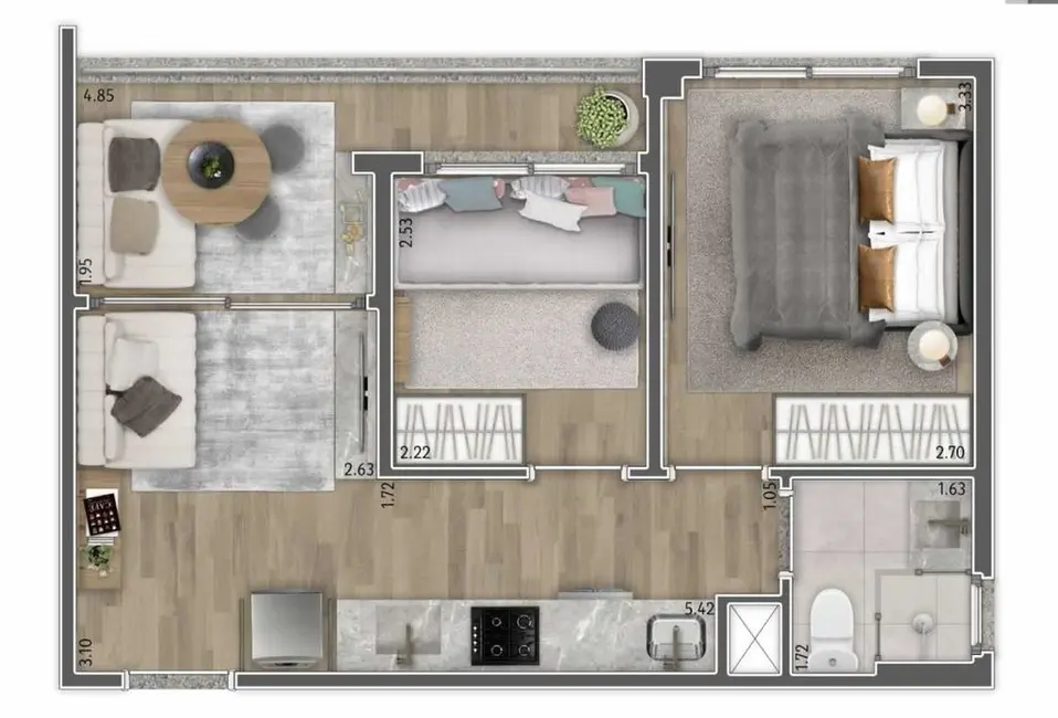 Foto 5 de Apartamento com 2 quartos à venda, 38m2 em Vila Pompéia, São Paulo - SP