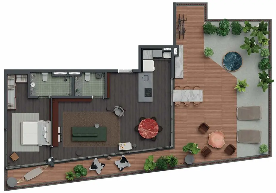 Apartamento com 1 quarto à venda, 88m2 em Jardim Paulista, São Paulo - SP - imagem 4 Foto 4 de Apartamento com 1 quarto à venda, 88m2 em Jardim Paulista, São Paulo - SP