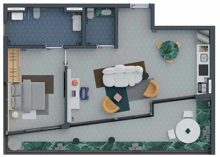 Apartamento com 1 quarto à venda, 88m2 em Jardim Paulista, São Paulo - SP - imagem 3 Foto 3 de Apartamento com 1 quarto à venda, 88m2 em Jardim Paulista, São Paulo - SP