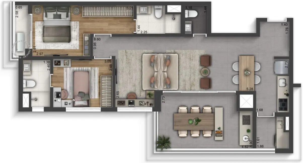 Foto 2 de Apartamento com 2 quartos à venda, 62m2 em São Paulo - SP