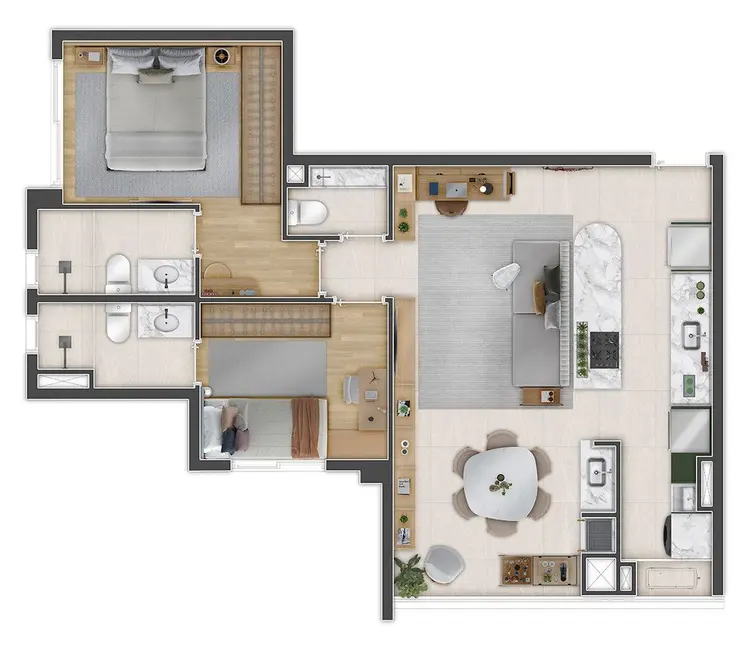 Foto 1 de Apartamento com 2 quartos à venda, 69m2 em Campo Belo, São Paulo - SP