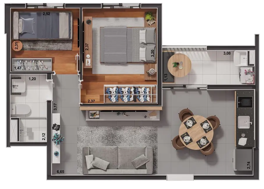 Apartamento com 1 quarto à venda, 32m2 em Ipiranga, São Paulo - SP - imagem 3 Foto 3 de Apartamento com 1 quarto à venda, 32m2 em Ipiranga, São Paulo - SP