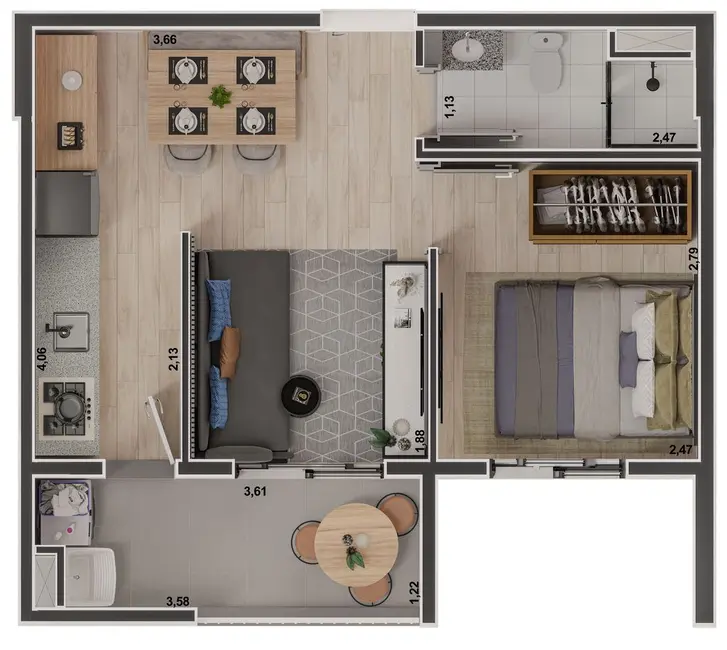 Foto 1 de Apartamento com 1 quarto à venda, 32m2 em Ipiranga, São Paulo - SP