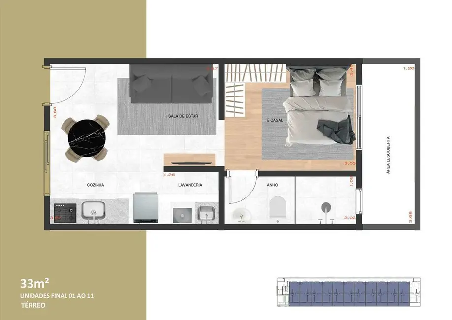 Kitnet com 1 quarto à venda, 30m2 em Vila Carrão, São Paulo - SP - imagem 1 Foto 1 de Kitnet com 1 quarto à venda, 30m2 em Vila Carrão, São Paulo - SP