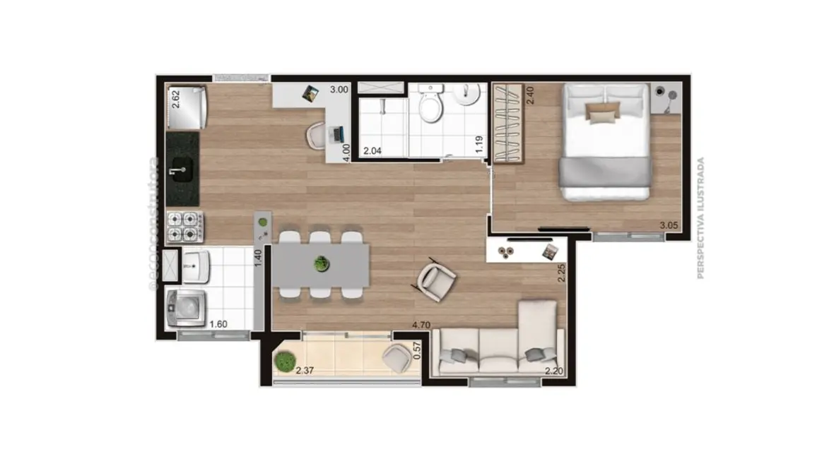 Foto 2 de Apartamento com 2 quartos à venda, 37m2 em Parada XV de Novembro, São Paulo - SP