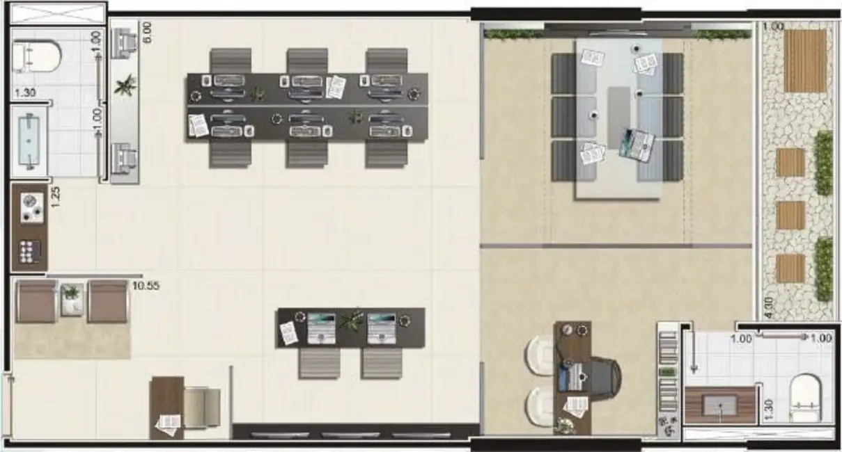 Foto 4 de Sala Comercial à venda, 66m2 em Bethaville I, Barueri - SP