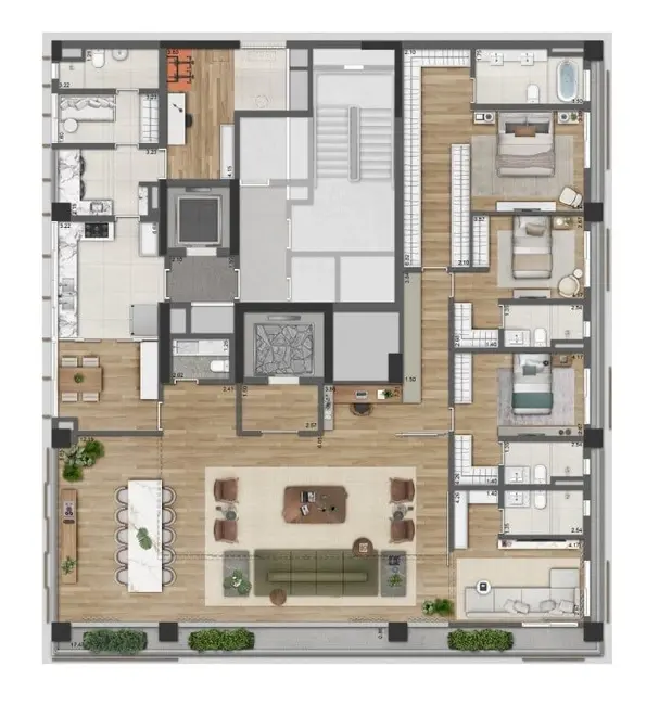 Foto 4 de Apartamento com 3 quartos à venda, 288m2 em Jardim Paulista, São Paulo - SP