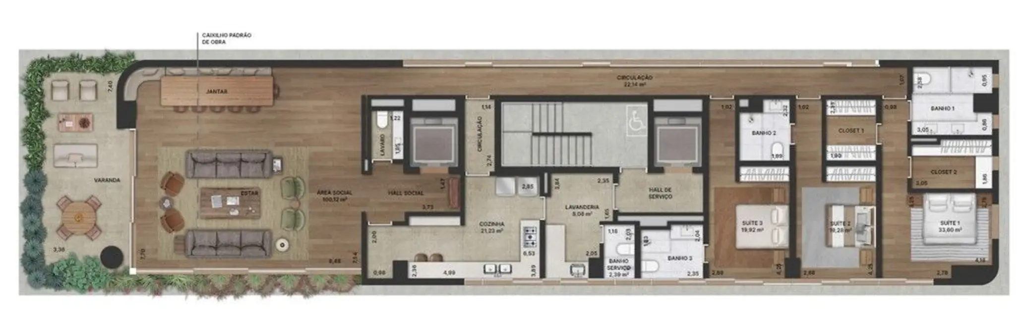 Apartamento com 3 quartos à venda, 277m2 em Cerqueira César, São Paulo - SP - imagem 4 Foto 4 de Apartamento com 3 quartos à venda, 277m2 em Cerqueira César, São Paulo - SP