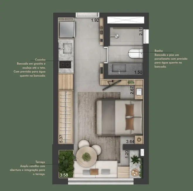 Foto 1 de Kitnet com 1 quarto à venda, 26m2 em Aclimação, São Paulo - SP