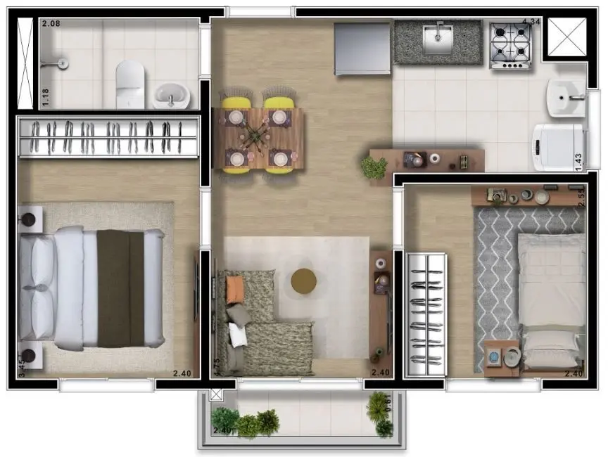 Apartamento com 2 quartos à venda, 38m2 em Colônia (Zona Leste), São Paulo - SP - imagem 1 Foto 1 de Apartamento com 2 quartos à venda, 38m2 em Colônia (Zona Leste), São Paulo - SP