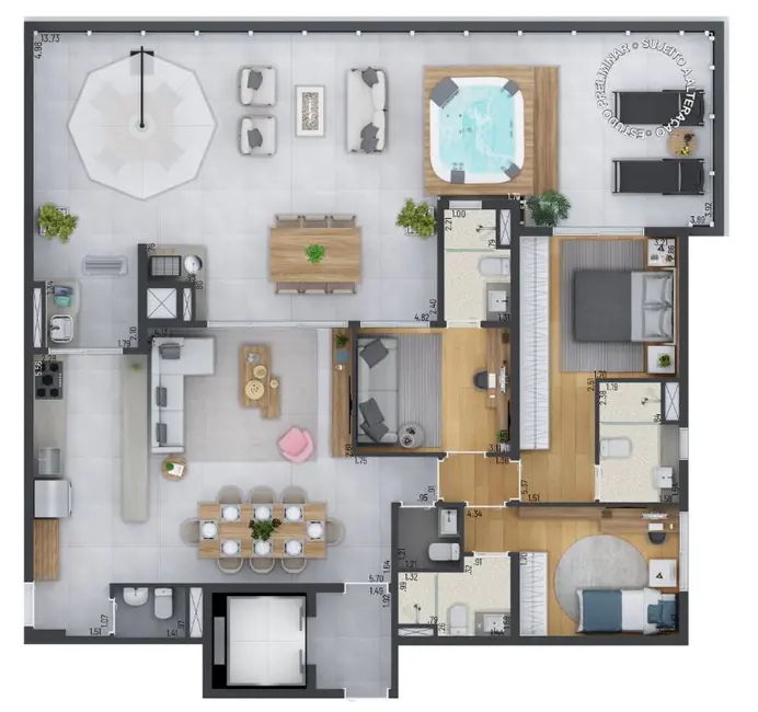 Apartamento com 3 quartos à venda, 111m2 em Moema, São Paulo - SP - imagem 4 Foto 4 de Apartamento com 3 quartos à venda, 111m2 em Moema, São Paulo - SP