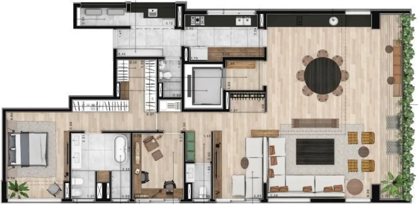 Foto 2 de Apartamento com 3 quartos à venda, 196m2 em Cerqueira César, São Paulo - SP