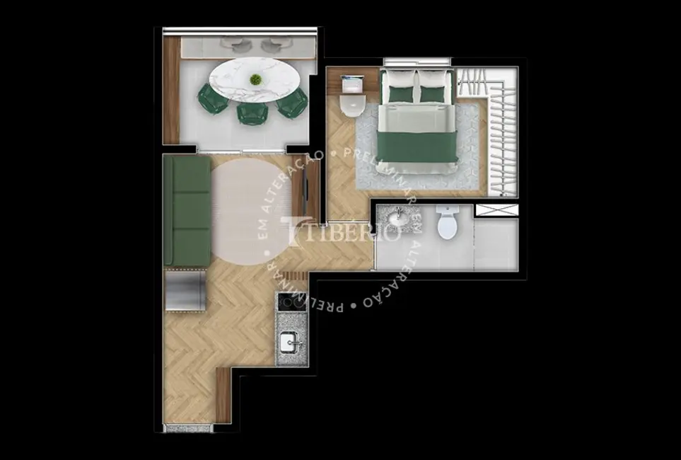 Apartamento com 1 quarto à venda, 33m2 em Mooca, São Paulo - SP - imagem 6 Foto 6 de Apartamento com 1 quarto à venda, 33m2 em Mooca, São Paulo - SP
