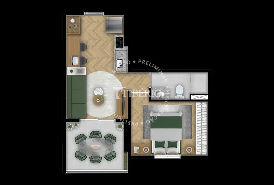 Apartamento com 1 quarto à venda, 33m2 em Mooca, São Paulo - SP - imagem 9 Foto 9 de Apartamento com 1 quarto à venda, 33m2 em Mooca, São Paulo - SP