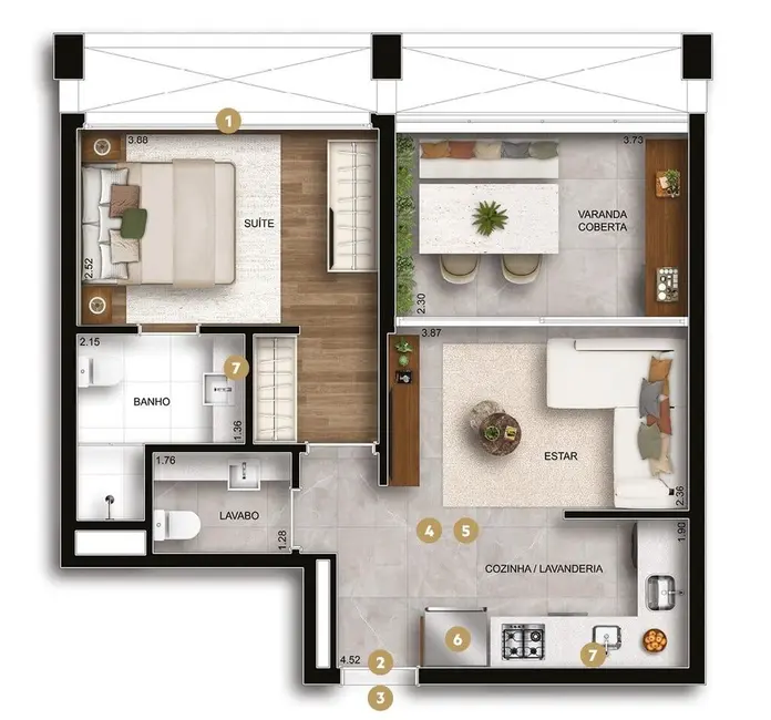 Foto 6 de Apartamento com 1 quarto à venda, 57m2 em Ibirapuera, São Paulo - SP