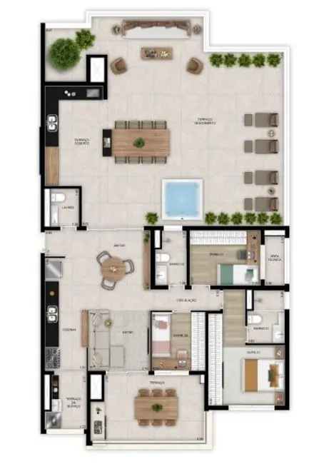 Apartamento com 2 quartos à venda, 69m2 em Tatuapé, São Paulo - SP - imagem 3 Foto 3 de Apartamento com 2 quartos à venda, 69m2 em Tatuapé, São Paulo - SP