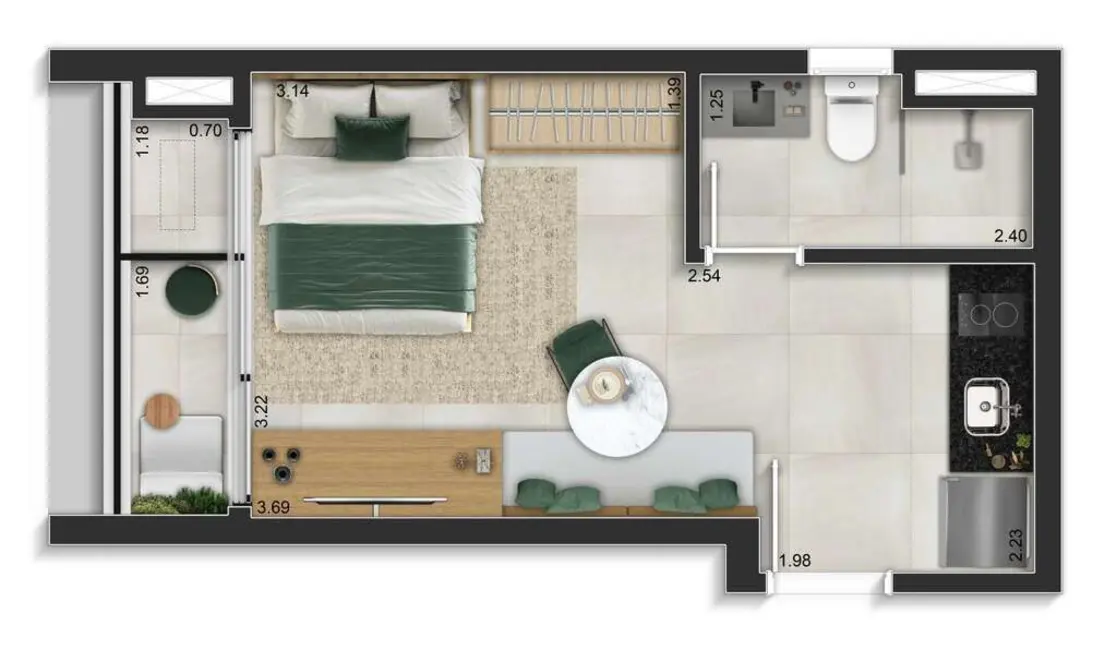 Foto 8 de Kitnet com 1 quarto à venda, 24m2 em Bela Vista, São Paulo - SP