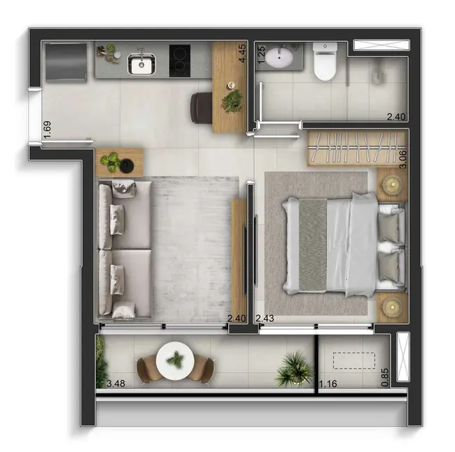 Foto 3 de Kitnet com 1 quarto à venda, 24m2 em Bela Vista, São Paulo - SP