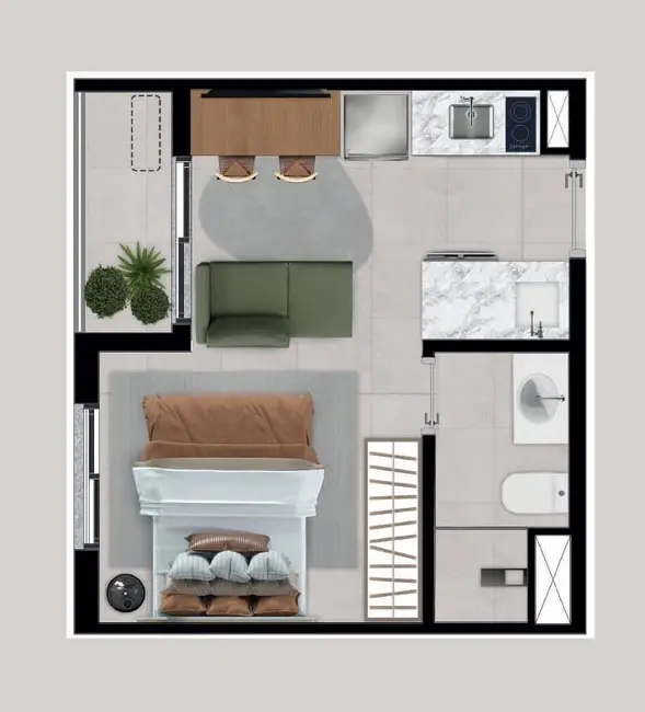 Foto 4 de Kitnet com 1 quarto à venda, 24m2 em Pinheiros, São Paulo - SP