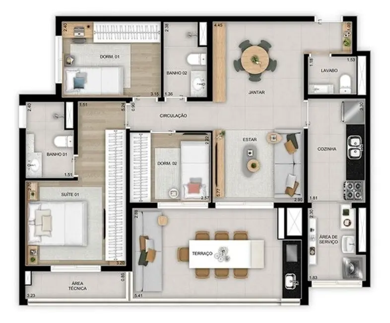 Foto 1 de Apartamento com 2 quartos à venda, 105m2 em Vila Ema, São Paulo - SP
