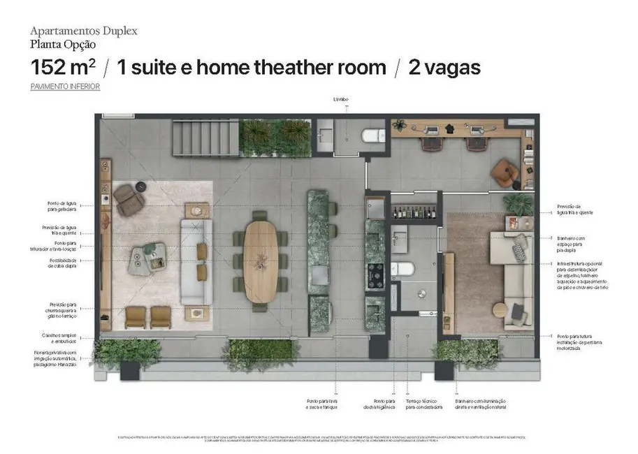 Apartamento com 4 quartos à venda, 362m2 em Alto de Pinheiros, São Paulo - SP - imagem 6 Foto 6 de Apartamento com 4 quartos à venda, 362m2 em Alto de Pinheiros, São Paulo - SP